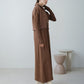 double zip knit set (mocha) *JP