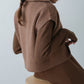 double zip knit set (mocha) *JP