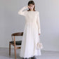 gather tulle sheer ops (ivory) *JP