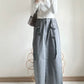 street drawstring skirt (light grey)