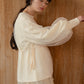 tulle layered sweat (ivory) *JP