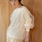 tulle layered sweat (ivory) *JP