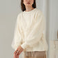 tulle layered sweat (ivory) *JP