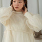 tulle layered sweat (ivory) *JP