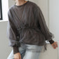 tulle layered sweat (charcoal) *JP