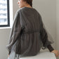 tulle layered sweat (charcoal) *JP