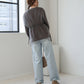 tulle layered sweat (charcoal) *JP