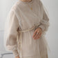 tulle layered sweat (beige) *JP