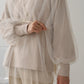 tulle layered sweat (beige) *JP