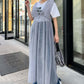 shirring tulle 2way dress (grey) *JP