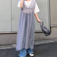 shirring tulle 2way dress (grey) *JP