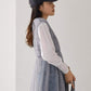 shirring tulle 2way dress (grey) *JP