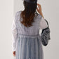 shirring tulle 2way dress (grey) *JP