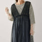 shirring tulle 2way dress (black) *JP