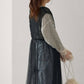 shirring tulle 2way dress (black) *JP