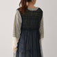 shirring tulle 2way dress (black) *JP