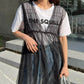 shirring tulle 2way dress (black) *JP