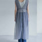 shirring tulle 2way dress (grey) *JP