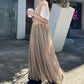 shirring tulle 2way dress (beige) *JP