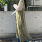 shirring tulle 2way dress (pistachio) *JP