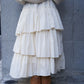 volume tiered skirt (white) *JP