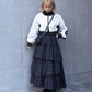 volume tiered skirt (black) *JP