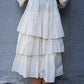 volume tiered skirt (white) *JP