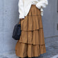 volume tiered skirt (caramel) *JP