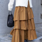 volume tiered skirt (caramel) *JP