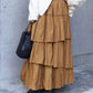 volume tiered skirt (caramel) *JP