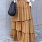 volume tiered skirt (caramel) *JP