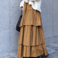 volume tiered skirt (caramel) *JP