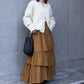 volume tiered skirt (caramel) *JP