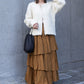 volume tiered skirt (caramel) *JP