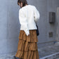 volume tiered skirt (caramel) *JP