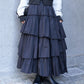 volume tiered skirt (black) *JP