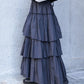 volume tiered skirt (black) *JP