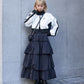 volume tiered skirt (black) *JP