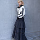 volume tiered skirt (black) *JP