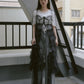 tulle volume dress (black) *JP