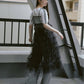 tulle volume dress (black) *JP