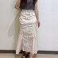 shirring string skirt (white) *JP