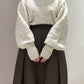 marble jacquard knit (ivory) *JP