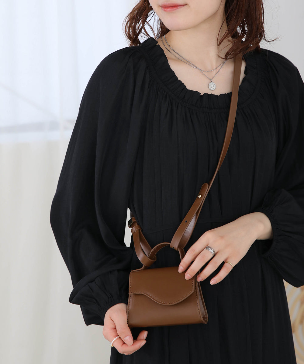 mini shoulder bag (brown) *JP