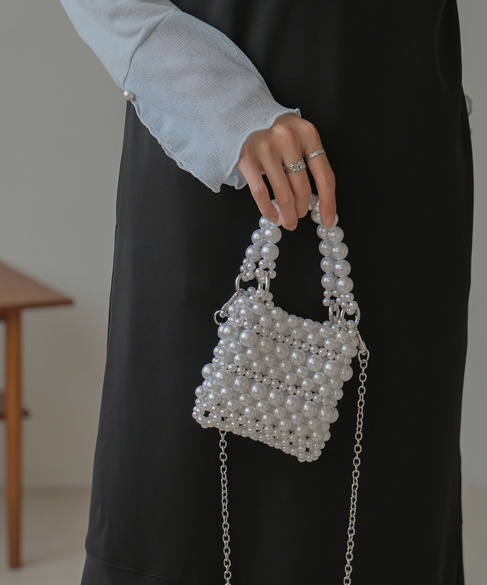 grains chain mini bag (ivory) *JP