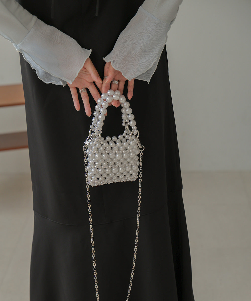 grains chain mini bag (ivory) *JP