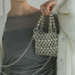 grains chain mini bag (silver) *JP