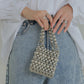 grains chain mini bag (silver) *JP