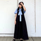 tie set long shirt (blue) *JP