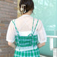 front draw sheer top (white) *JP